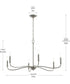Ilia 6-Light Large Chandelier Brushed Nickel