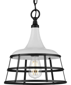 Bastille 1-Light Coastal Pendant Light White