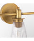Lawton 3-light Bath Vanity Light Brushed Brass