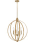 Fallon 4-Light Medium Orb in Lacquered Brass