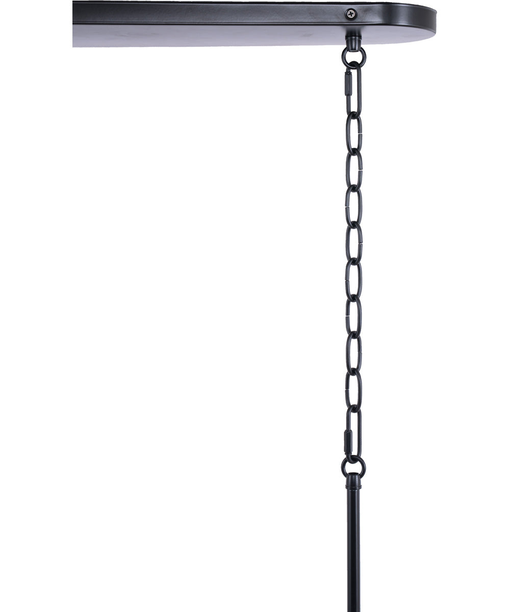 Council 6-Light Lighting Flat Black/Satin Brass