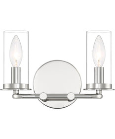 Hudson Heights 2 Light Vanity Polished Nickel
