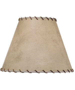 8x16x12 Calfskin Leather Empire Hardback Lampshade
