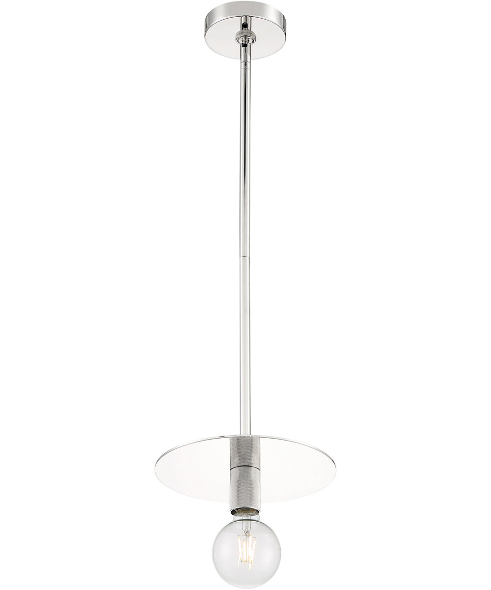 10"W Bizet 1-Light Pendant Polished Nickel