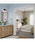 Ilia 2-Light Bath Vanity with Clear Glass Shade Matte Black