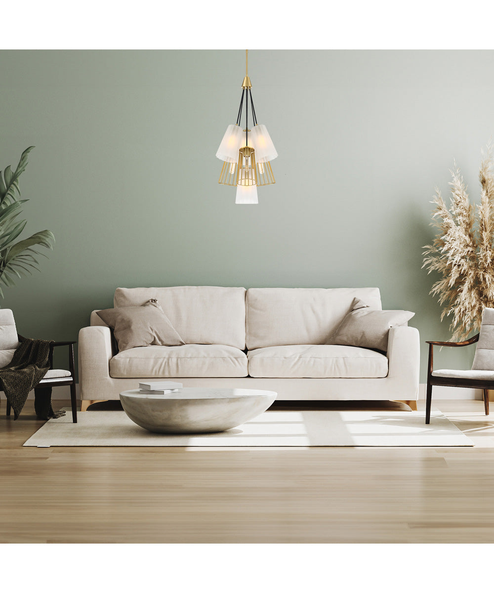 Liana 7 Light Chandelier Brushed Gold