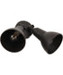 Flood Light 2-Light Outdoor Lighting Dark Textured Bronze