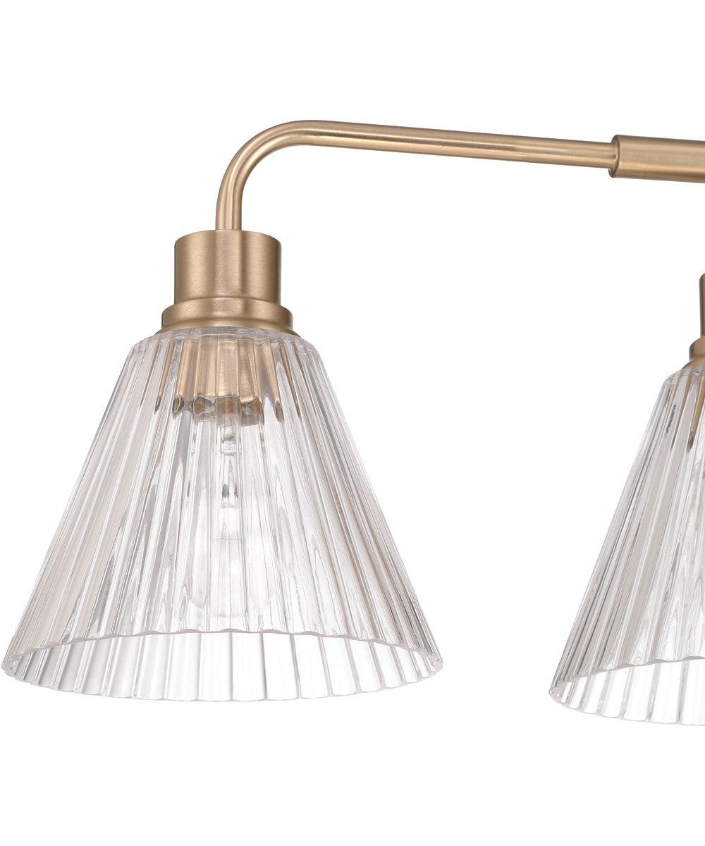 Pleated 4-Light Lighting Premium Bronze