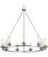 Debut 9-Light Farmhouse Chandelier Light Brushed Nickel