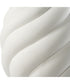 Twisted Swirl White Table Lamp