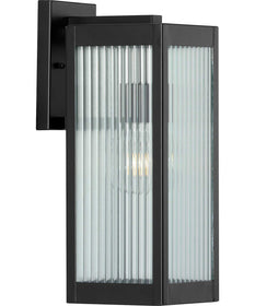 Felton Black 1-Light Medium Wall Lantern Matte Black