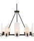 Ellipse 10 Light Dark Bronze Chandelier