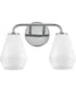 Gio 2-Light Small Two Light Vanity in Chrome