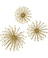 Aga Gold Metal Wall Decor, Set of 3