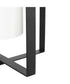 Vertex 1-Light Etched White Foyer Light Matte Black