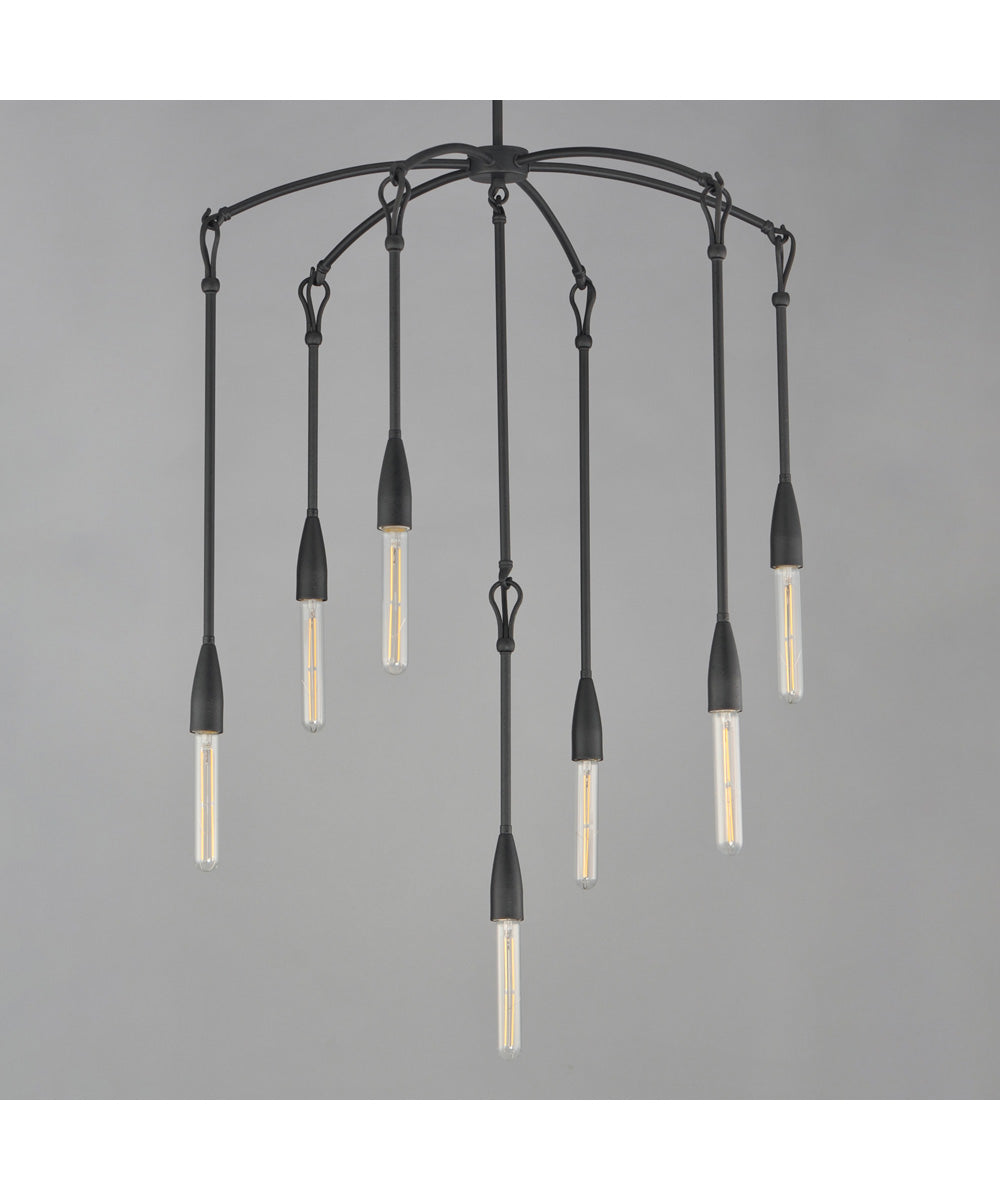 Pioneer 7-Light Chandelier Anthracite