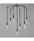 Pioneer 7-Light Chandelier Anthracite