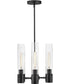 Shea 6-Light Small Linear Chandelier in Black