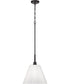 Pleated II 1-Light Lighting Flat Black