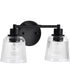 Grayson 2-Light Vanity & Wall Matte Black