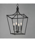 Clifton 4-Light Pendant Black