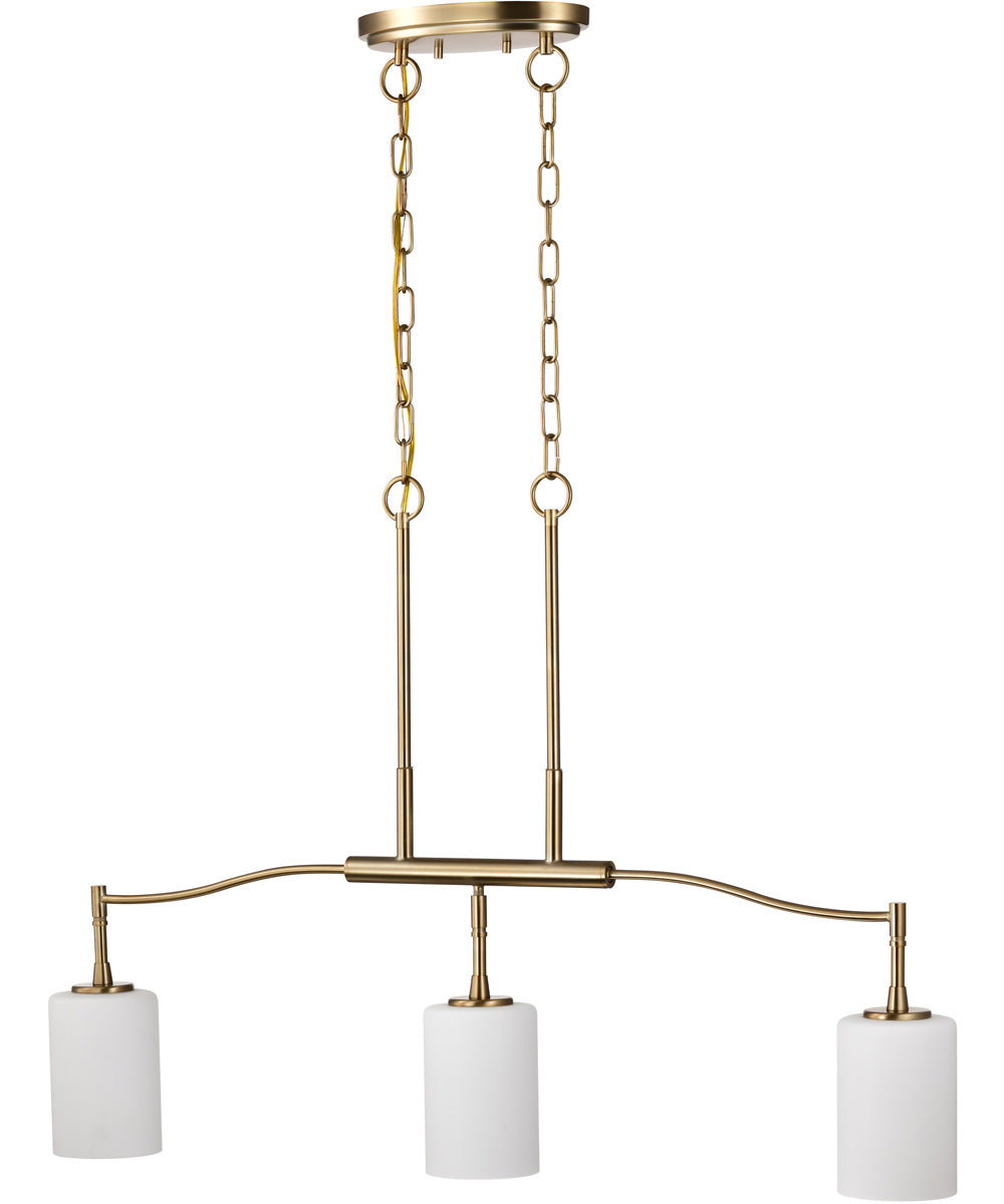 Liam 3-Light Pendant Burnished Brass