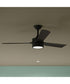 Axion II 52 in. 3-Blade Modern LED Ceiling Fan Matte Black