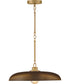 Sadie 1-Light Large Dome Pendant in Lacquered Brass