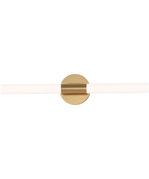 Tubi 24 inch 5CCT LED Bath Bar Natural Aged Brass