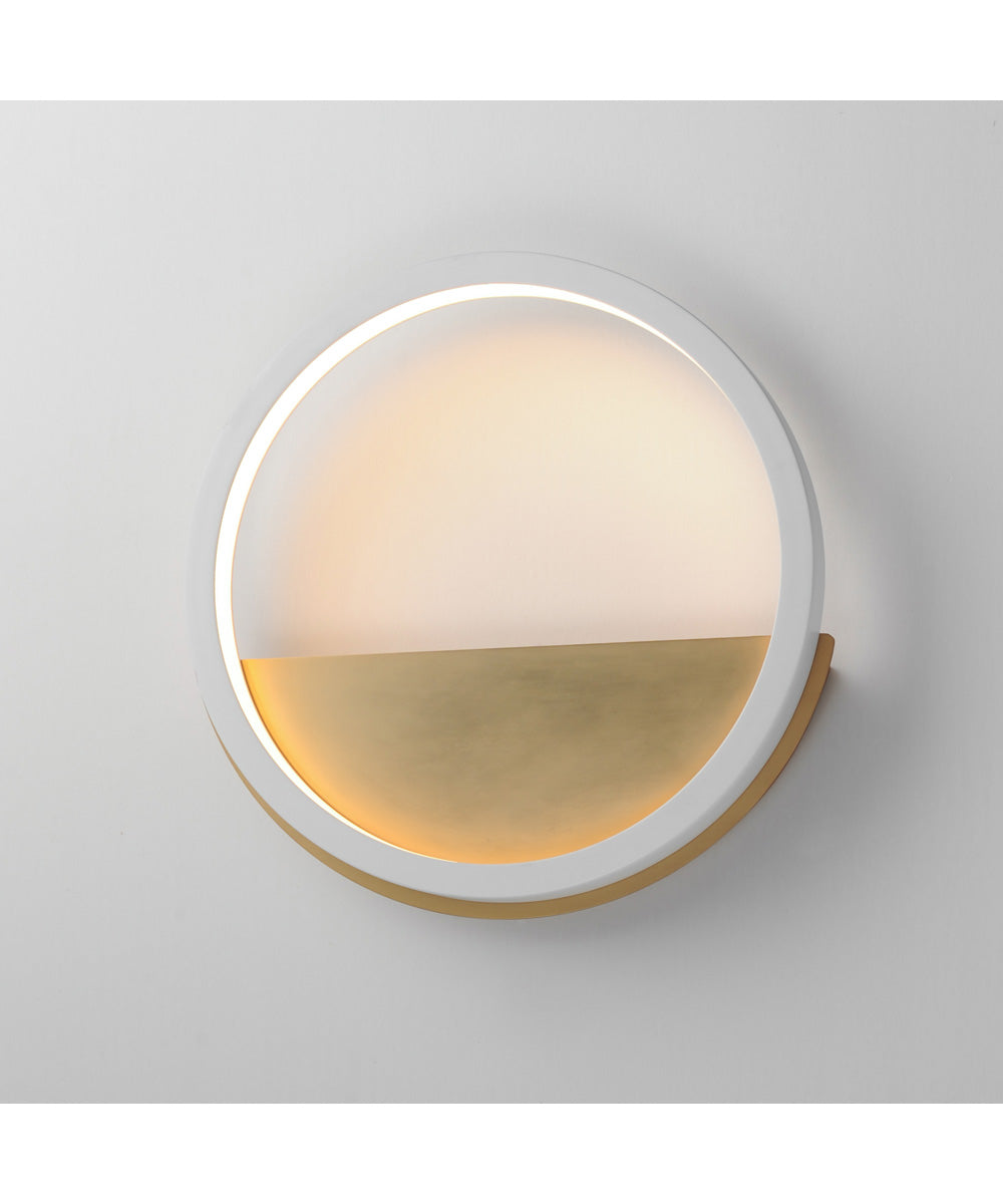 Hoopla LED Wall Sconce White/Gold