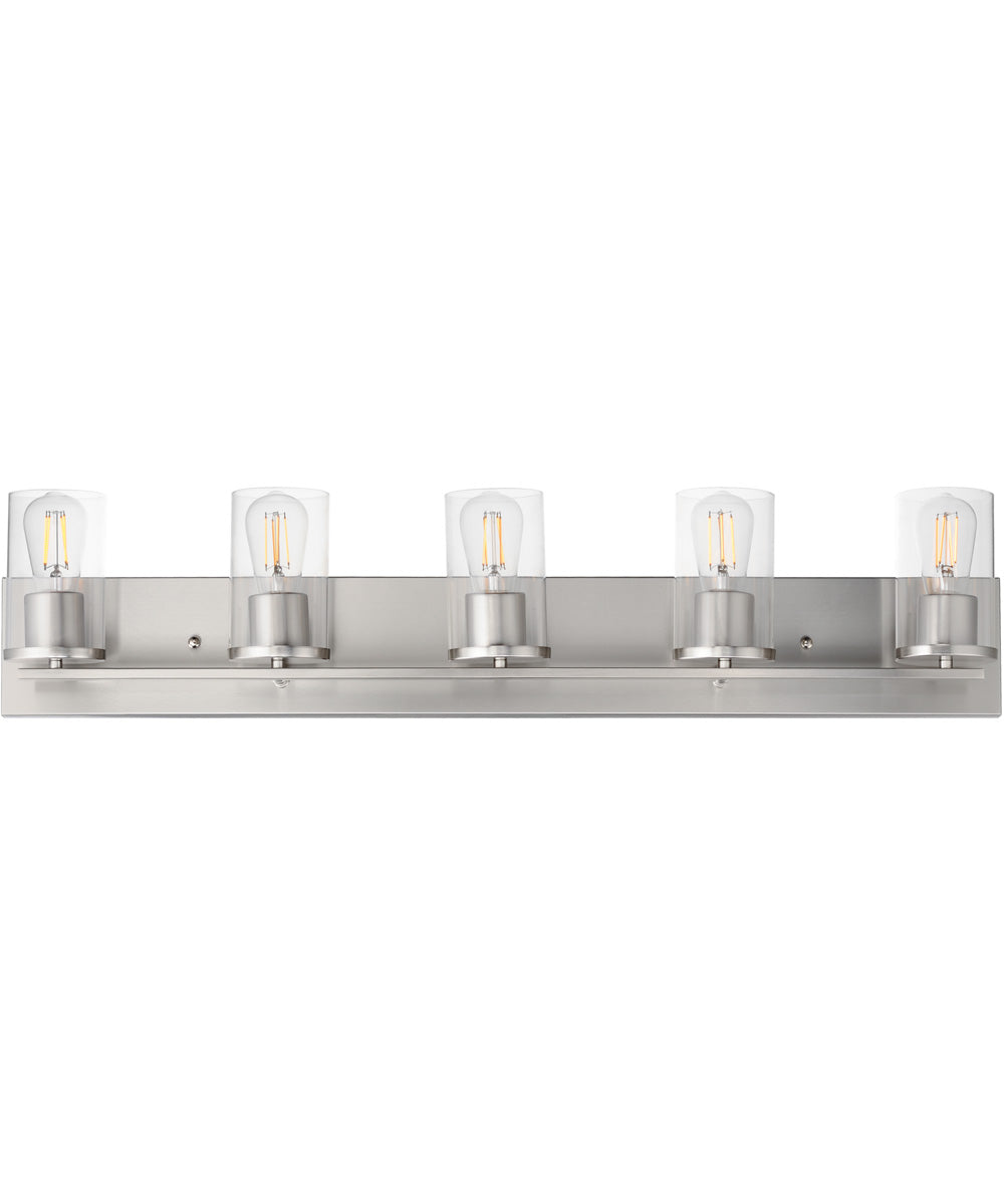 Lateral 5-Light Bath Vanity Satin Nickel