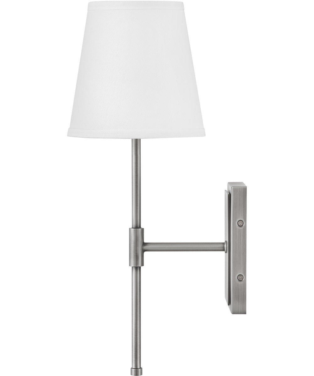 Beale 1-Light Medium Single Light Sconce in Antique Nickel