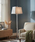 63"H Black Nickel Signature by Stiffel Floor Lamp, 3-Way