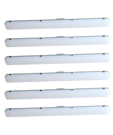 50"w Linear Vapor Tight 1-Light Integrated LED Light Strip [6 PACK] by RP Lighting
