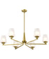 Lune 6-Light Chandelier Vintage Brass