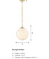 Wine Flower 1 Light Pendant Brushed Gold
