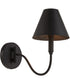 Waltz 1-light Wall Mount Light Fixture Matte Black
