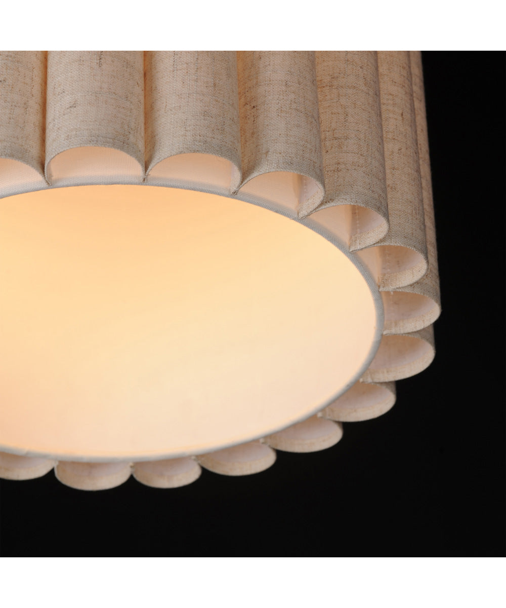 Penelope Single Pendant Natural Aged Brass