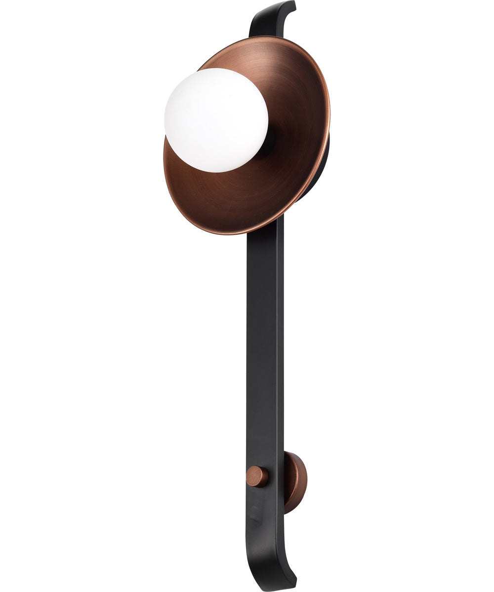 Colby 1-Light Vanity & Wall Matte Black