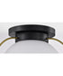 Lakeshore 1-Light Close-to-Ceiling Matte Black
