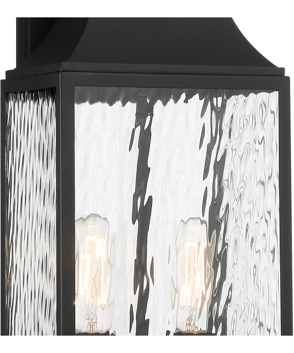Blueberry Trail 2 Light Wall Lantern Black