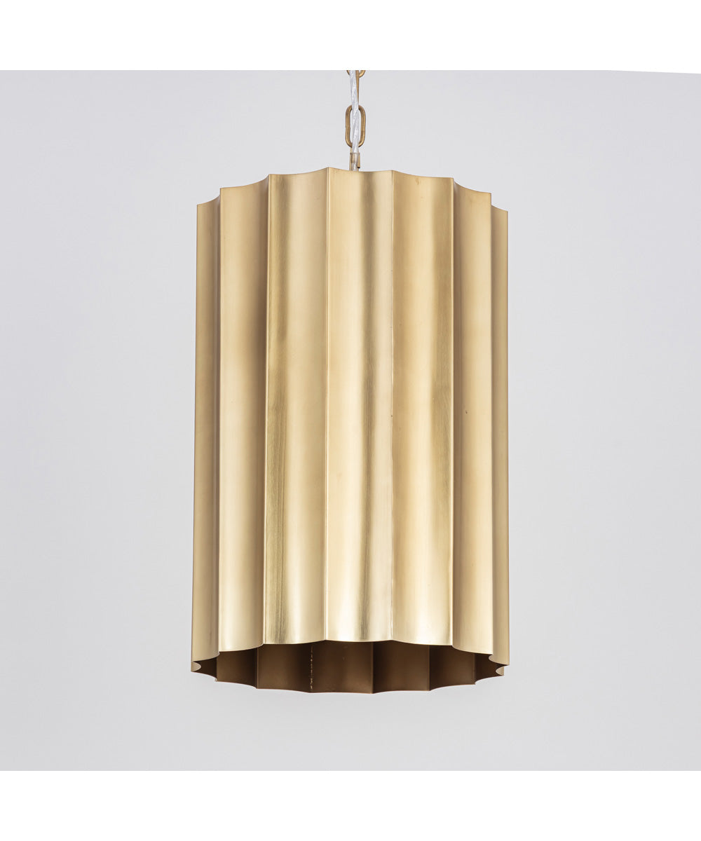 Allegra Small 1-Light Pendant Weathered Brass