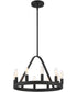 Carousel 10 Light Chandelier Black