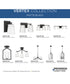 Vertex 1-Light Etched White Foyer Light Matte Black