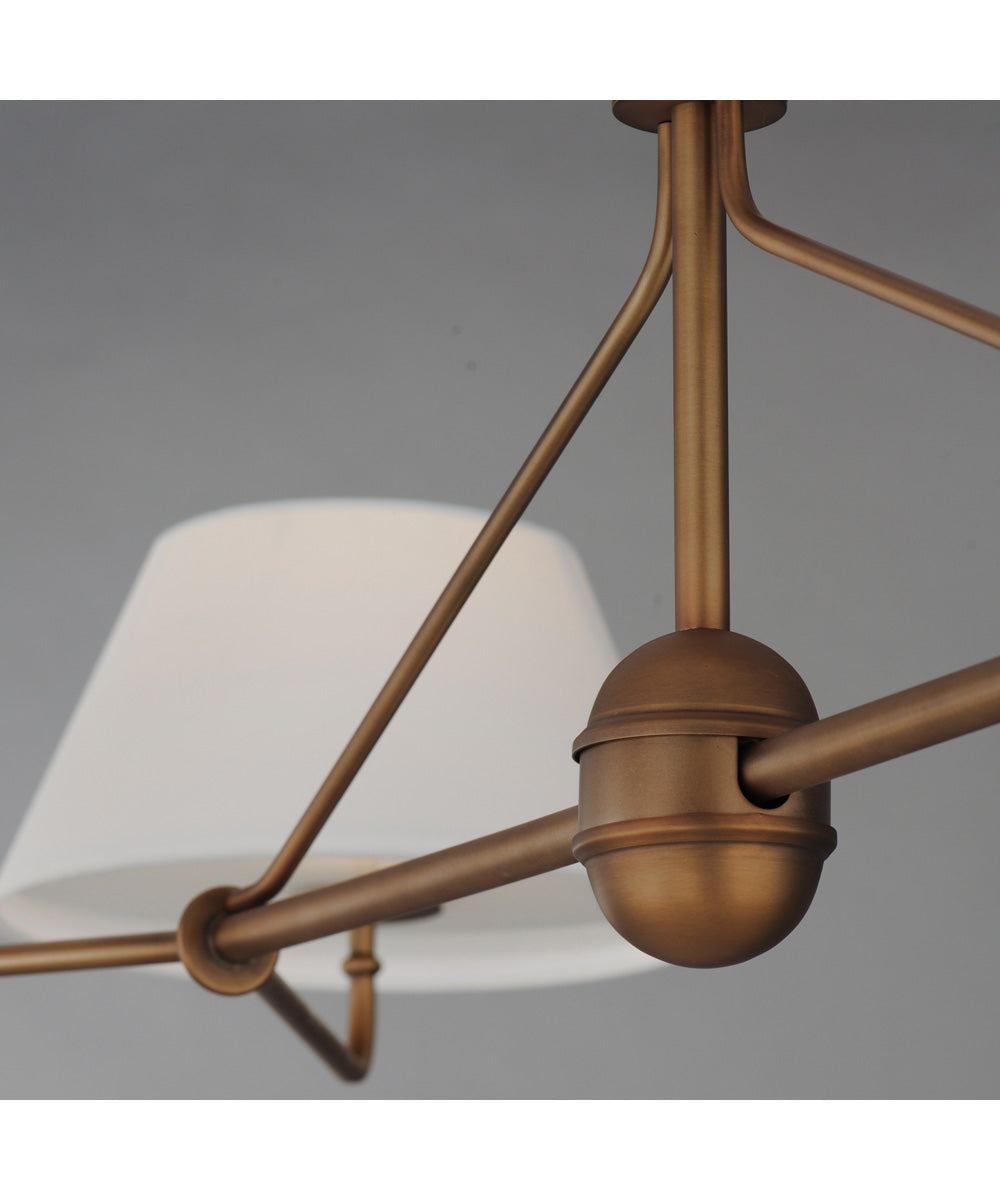 Dunbridge 4-Light Chandelier Weathered Brass