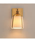 Bandera 1-Light Wall Sconce Natural Aged Brass