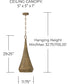 Savari 1-Light Pendant Artisan Gold