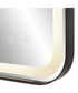 Crofton Lighted Black Vanity Mirror