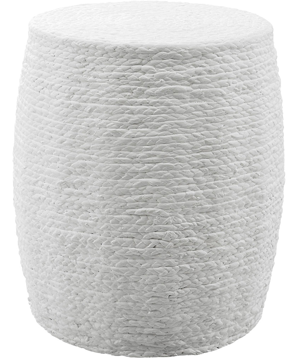 Resort White Accent Stool
