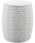Resort White Accent Stool